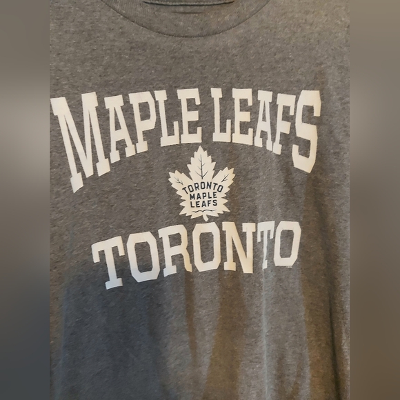 Toronto Maple Leafs men's medium grey long sleeve tee - Picture 2 of 5